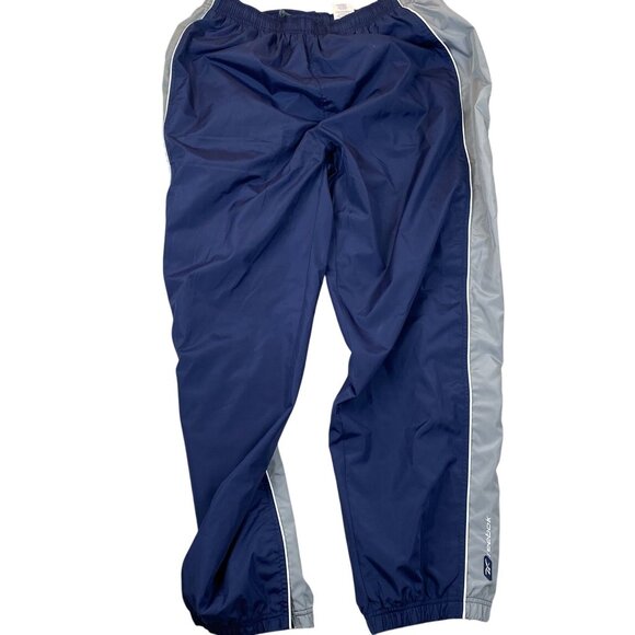 Reebok Men Track Pants Size XXL Navy Pull On Drawcord Activewear Jogger Athletic - Picture 1 of 11
